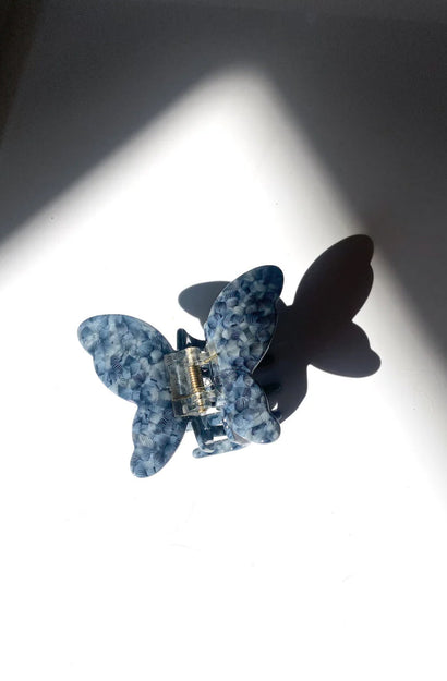 Claw Clip - Autumn Butterfly - Blue