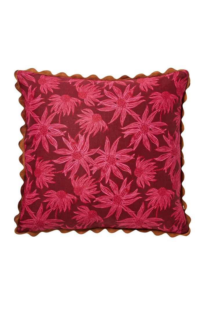 Flannel Flower Cerise Cushion