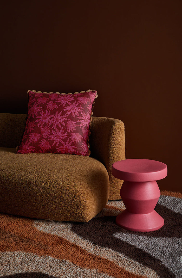 Flannel Flower Cerise Cushion