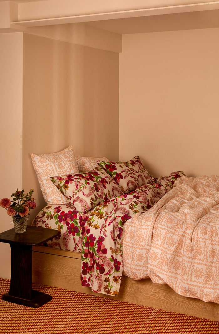 Lupin Multi Queen Flat Sheet