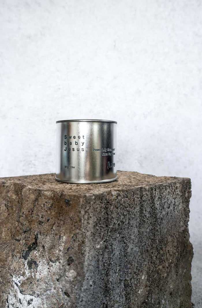 Tin Candle - Sweet Baby Jesus - Myrrh, Frankincense & Black Oud