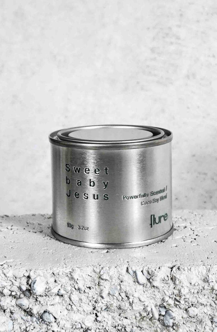 Tin Candle - Sweet Baby Jesus - Myrrh, Frankincense & Black Oud
