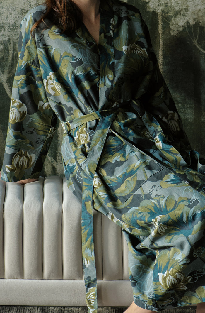 Waterlily Ocean Housecoat