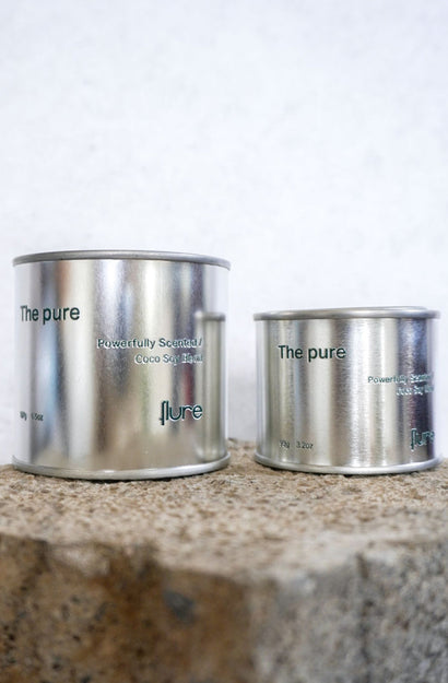 Tin Candle - The Pure - Ginger, Earl Grey Tea, Eucalyptus, Pine, Rosemary