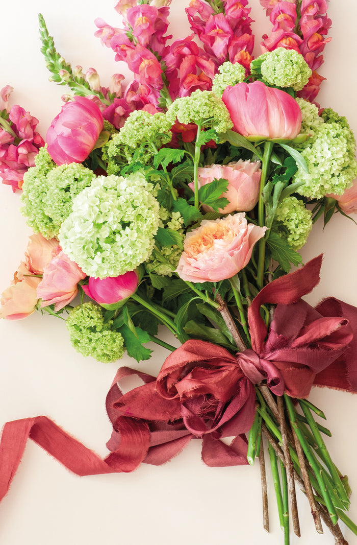 Silk Sari Ribbon - Clay