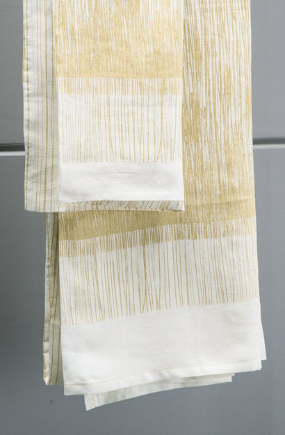 aleeno ivory and ochre sheets