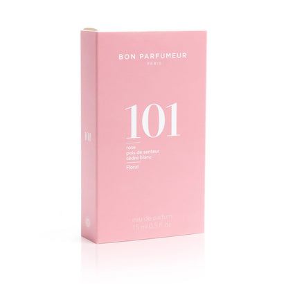 Bon Parfumeur - 101 - Rose / Sweet Pea / White Cedar 15ml