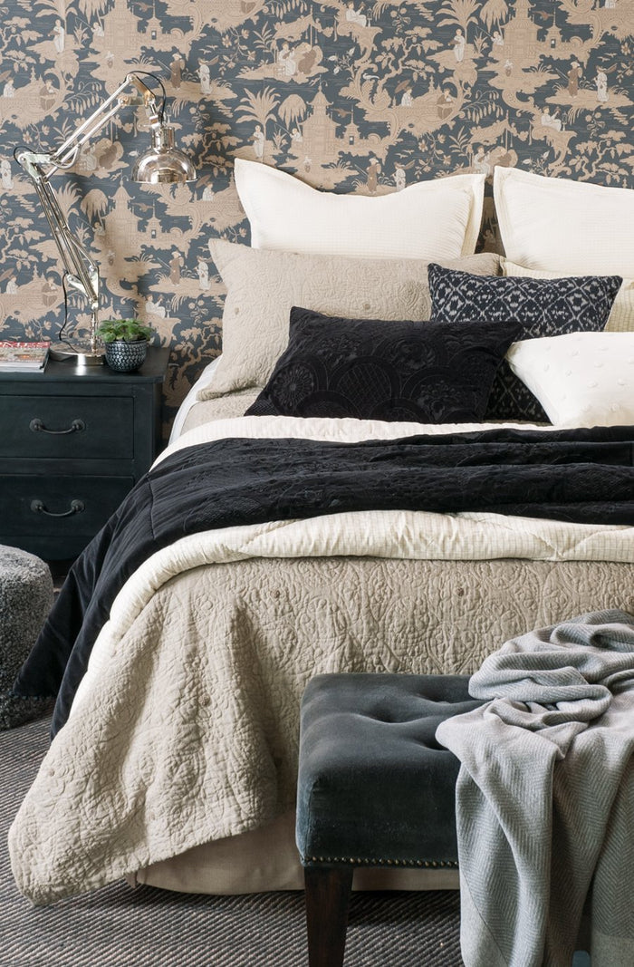 amarento natural linen duvet cover