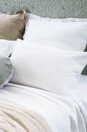 valentina white matelasse pillowcase