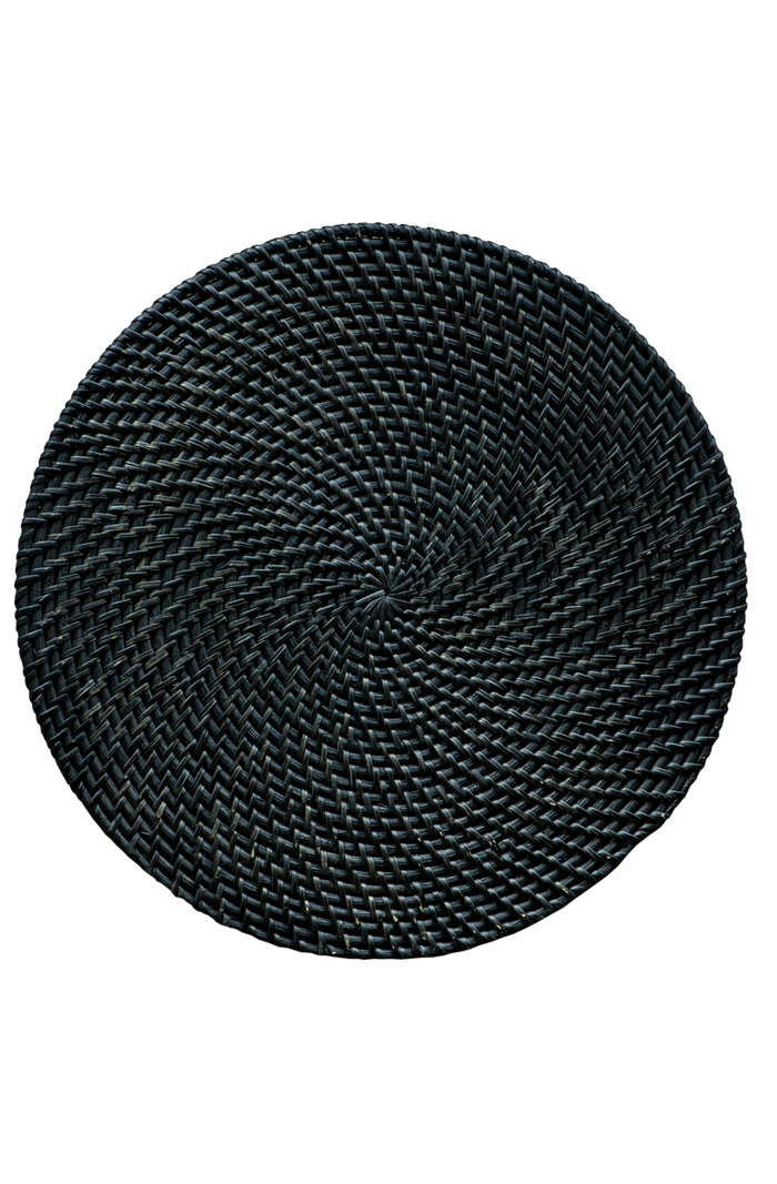 Rattan Placemat - Black