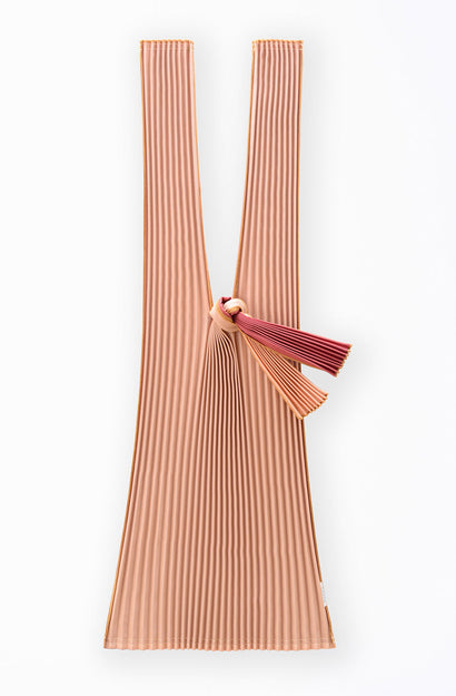 Pleated Bag - Bordeaux/Pink Beige