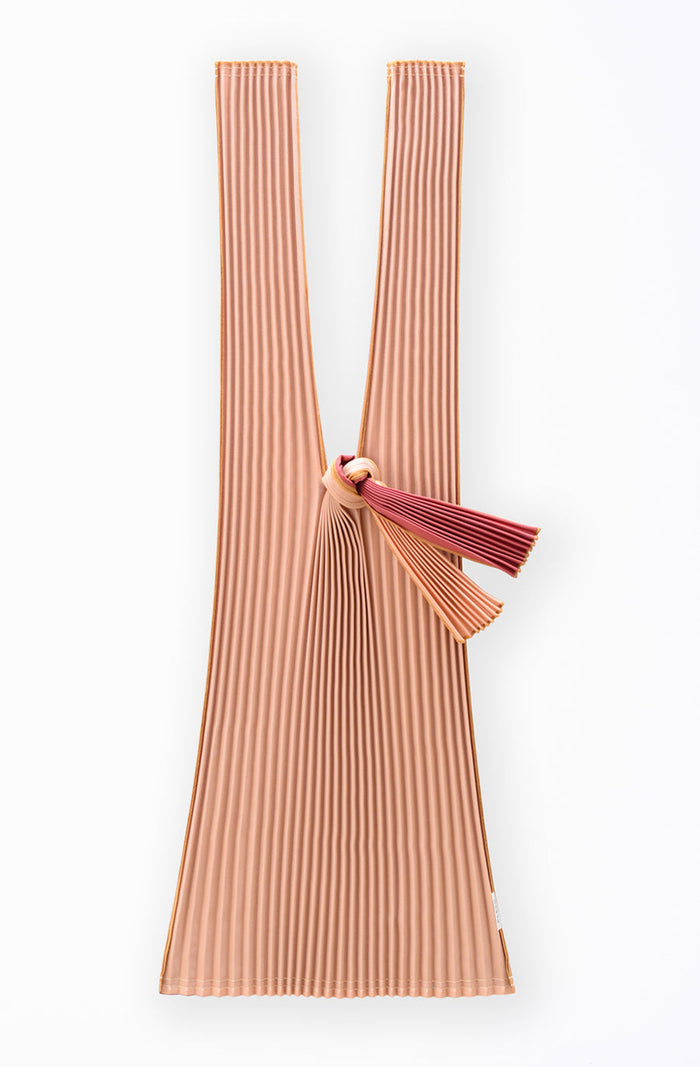 Pleated Bag - Bordeaux/Pink Beige