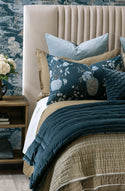 mica prussian blue cushion
