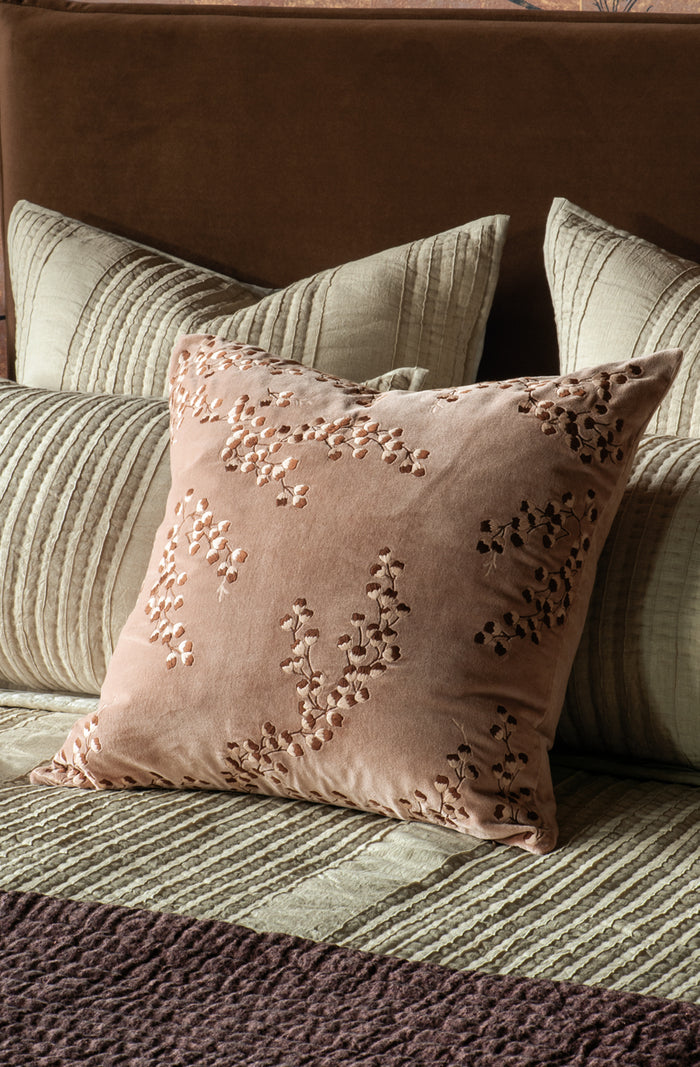 chaya pink clay cushion