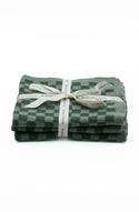 chekka sage washcloths - set of three