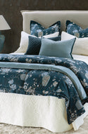 mica prussian blue cushion