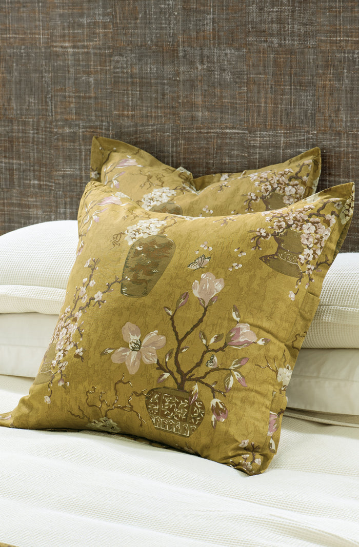 Ikebana Ochre Duvet Cover Set