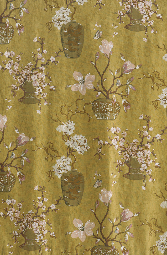 Ikebana Ochre Fabric