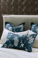 Ikebana Teal Duvet Cover Set