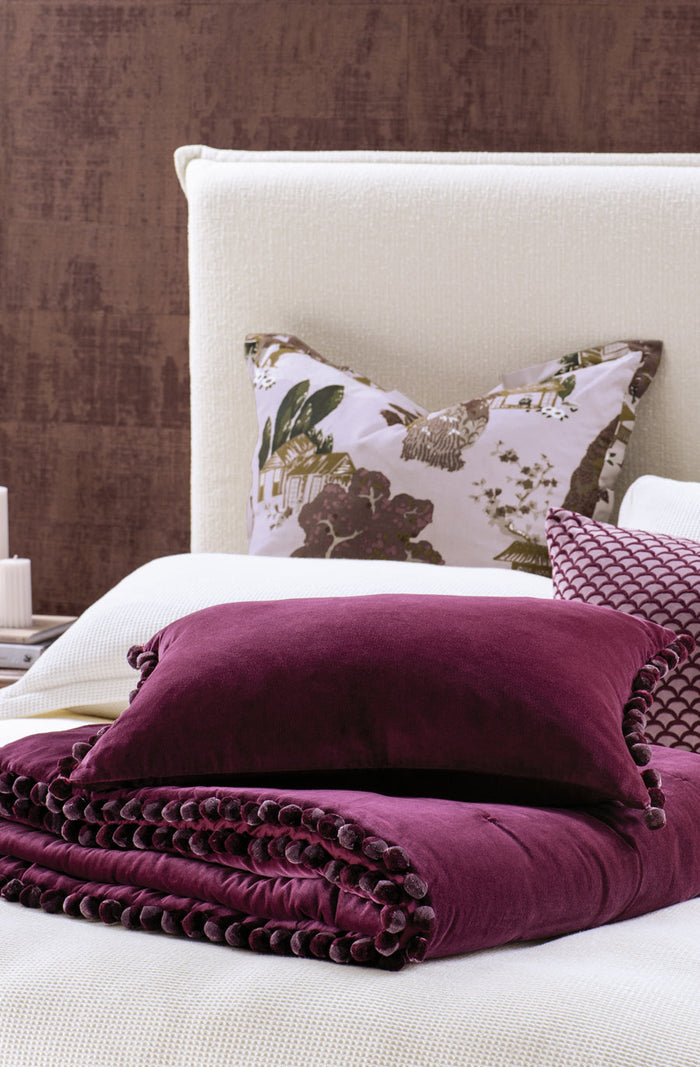 cerchio fuchsia cushion