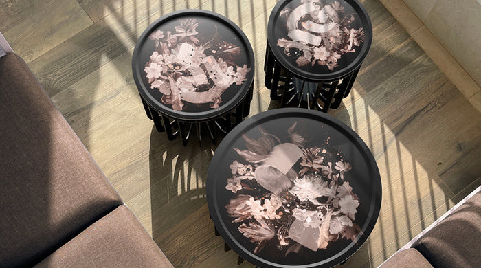 Medusa Large Outdoor Coffee Table - Levitation Rose