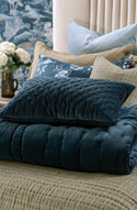 mica prussian blue cushion