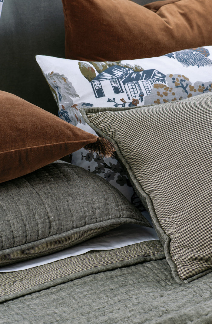 Misaka Charcoal Pillowcase Pair