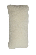 new zealand short curly wool cushion - ivory