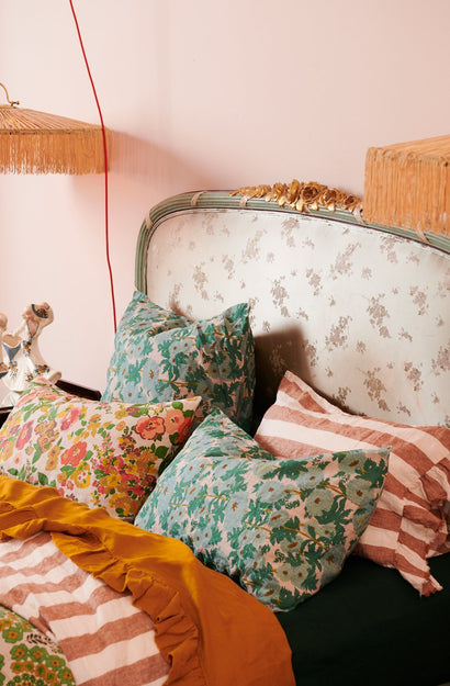 Joan's Floral Standard Eurocase - Set of 2