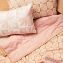 Tiny Checkers Tan Pillowcase - Set of 2
