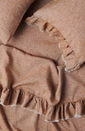Cinnamon Ruffle Pillowcase - Set of 2