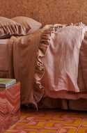 Cinnamon Ruffle Pillowcase - Set of 2