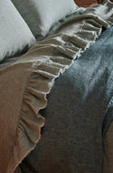 Fog Ruffle Flat Sheet