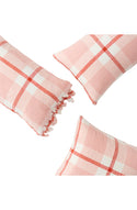 Floss Check Ruffle Pillowcase - Set of 2