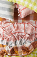 Floss Check Ruffle Pillowcase - Set of 2