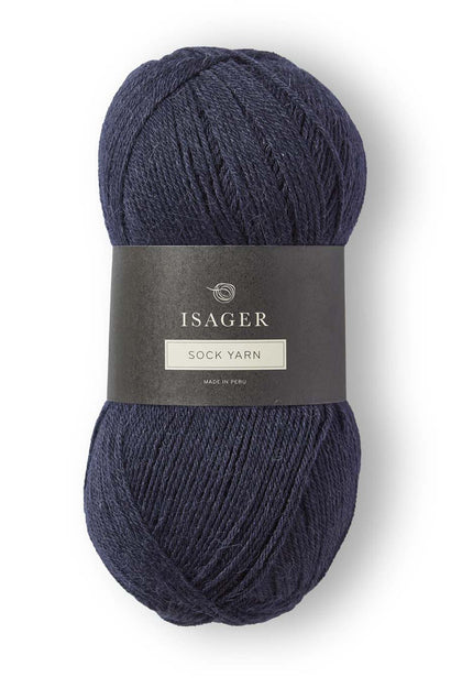 isager sock yarn indigo 100 100g