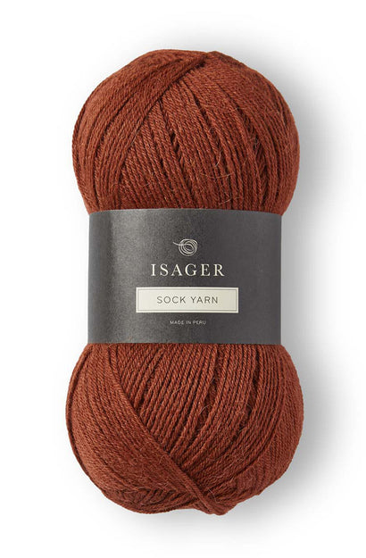 isager sock yarn rust 33 100g