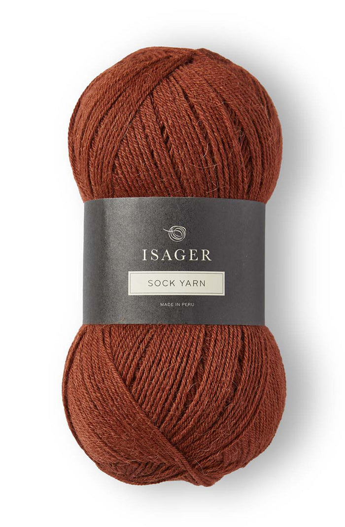 isager sock yarn rust 33 50g