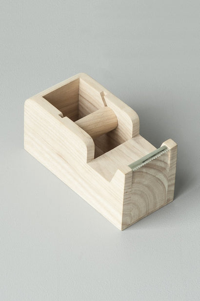 wooden cellotape dispenser