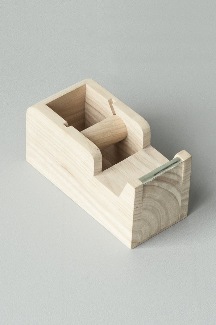 wooden cellotape dispenser