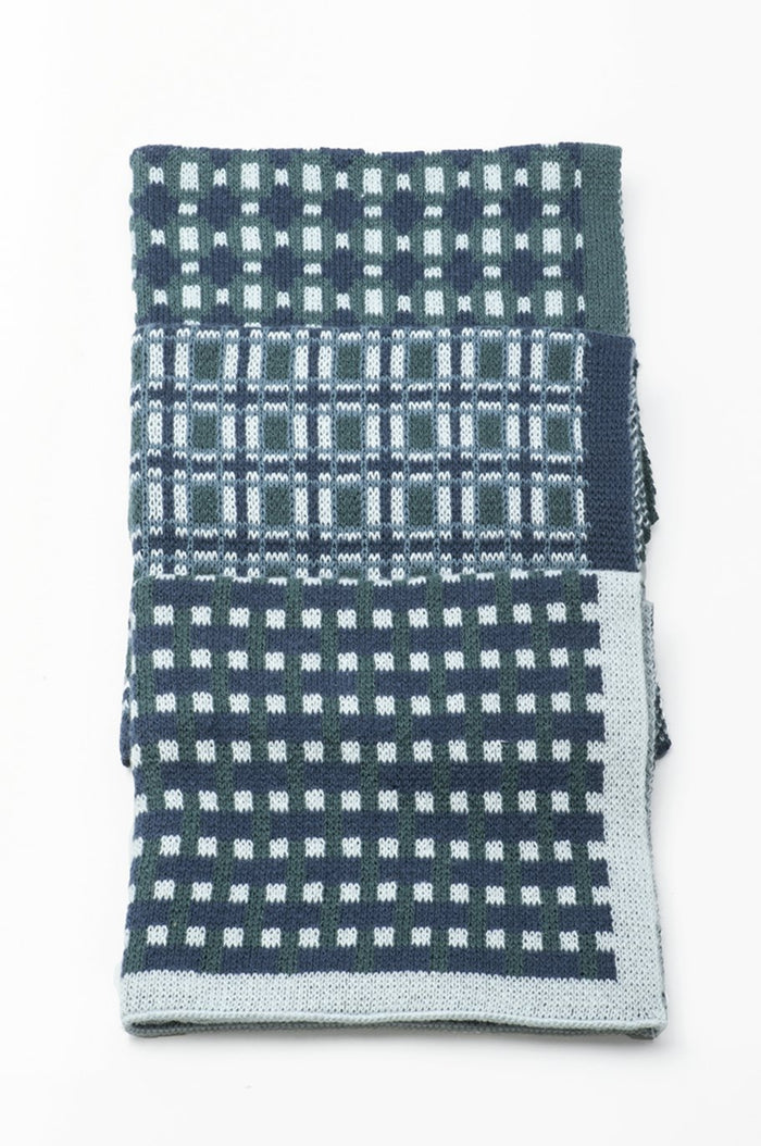 basento denim washcloths - set of three