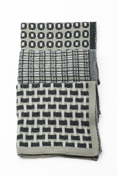 basento graphite washcloths - set of three