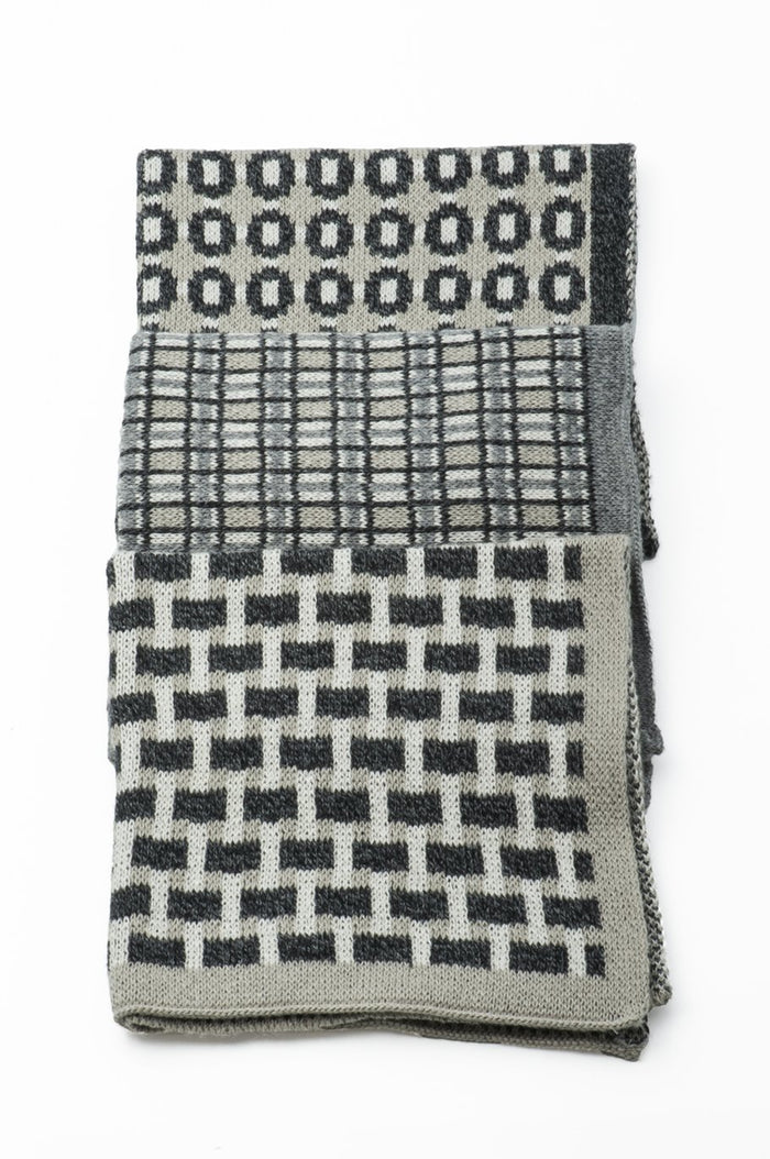 basento graphite washcloths - set of three