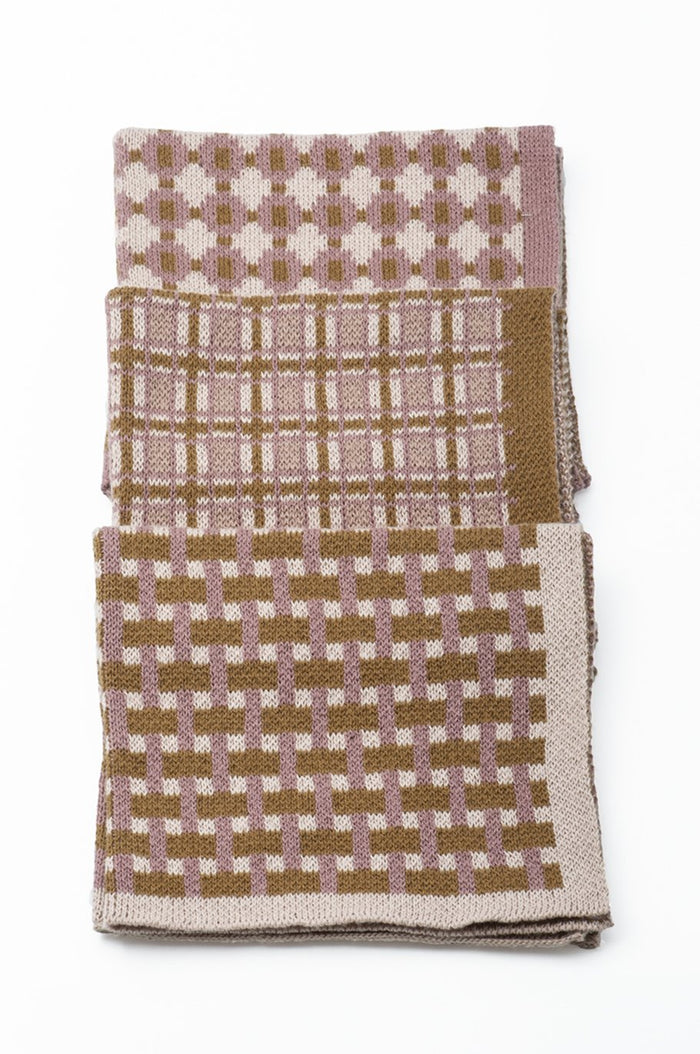 basento rose gold washcloths - set of three