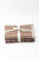 basento rose gold washcloths - set of three
