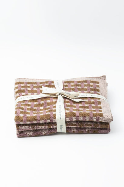 basento rose gold washcloths - set of three