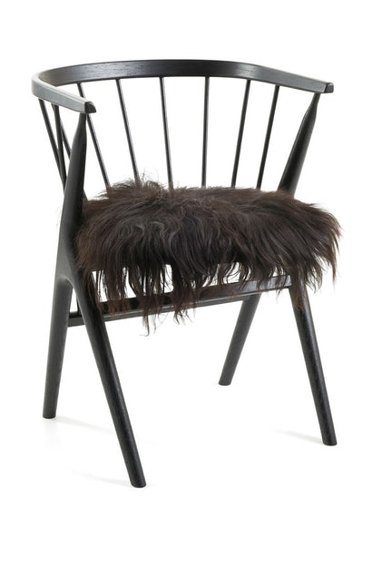 icelandic long wool seat cover - black