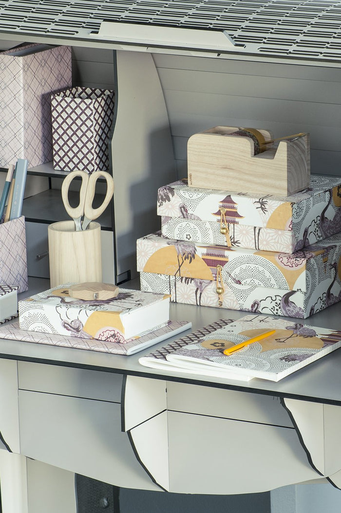 wooden cellotape dispenser