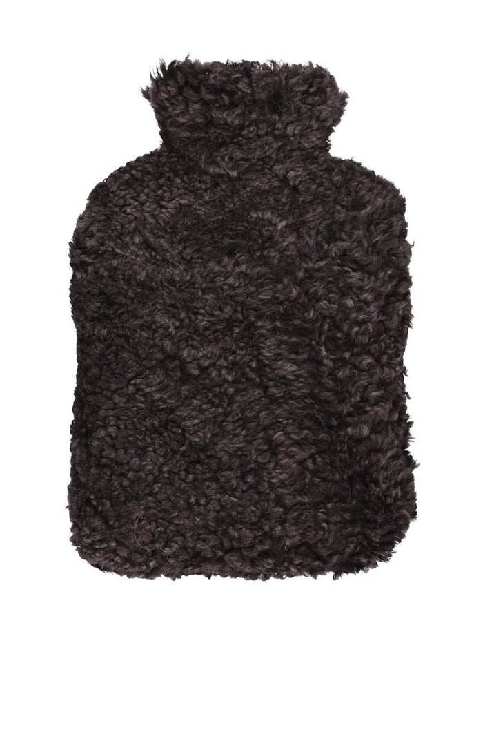 New Zealand Short Wool Hot Water Bottle - Cappuccino