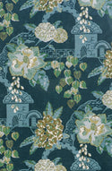 Chabana Prussian Blue Fabric